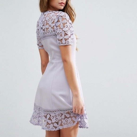ASOS Dresses & Skirts - Asos Premium Lace Insert Mini Dress Size 6